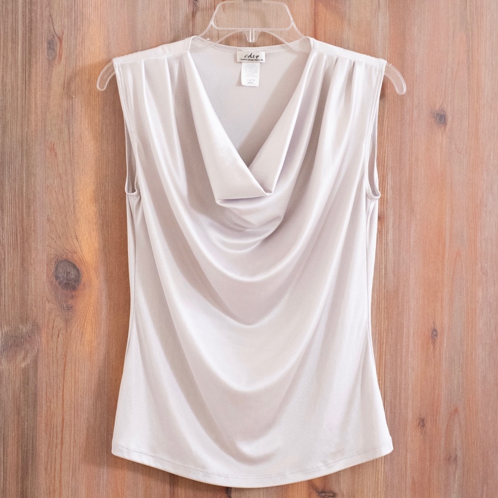 Sleeveless Silver Top